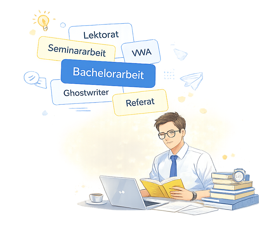 Akademische Dienstleistungen: Bachelorarbeit, Lektorat, Essay, Seminararbeit, Hausarbeit und mehr